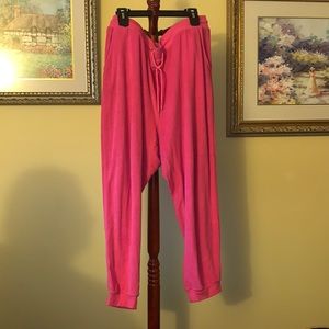 Towel like fabric pants